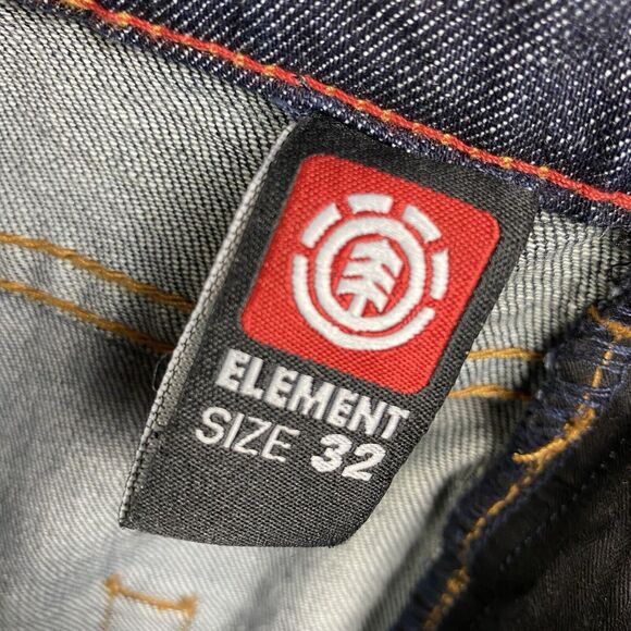 Element Jeans Skateboards Jeans Mens Standard Fit Dark 32x32 Quality Denim Y2K - Picture 11 of 16